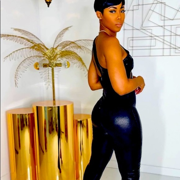 RECENTLY REDUCED: “Sale Priced”Women’s Black One Shouldered Jumpsuit.  (L) New. - Picture 2 of 6